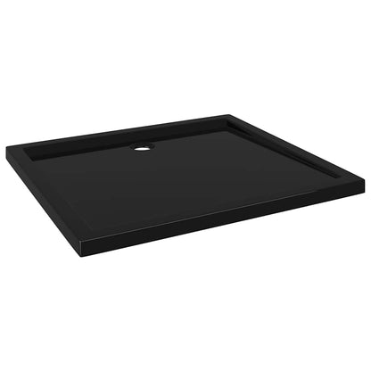 Brusebakke ABS Rektangulær Sort 80x90 cm