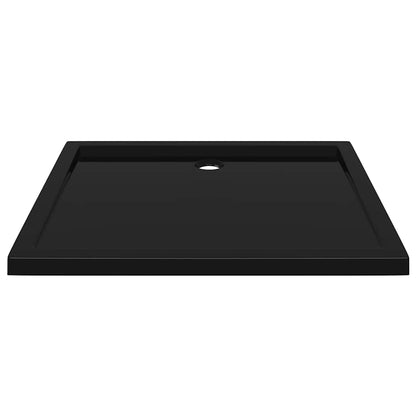 Brusebakke ABS Rektangulær Sort 80x90 cm