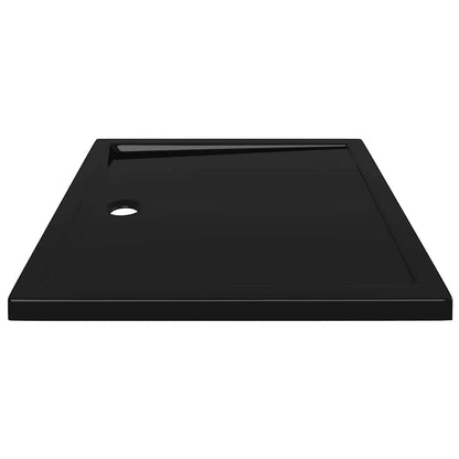Brusebakke ABS Rektangulær Sort 80x90 cm