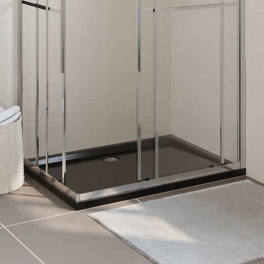 Duschtasse ABS Rechteckig Schwarz 80x110 cm