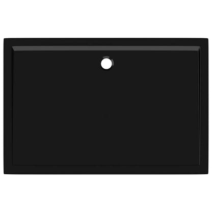 Duschtasse ABS Rechteckig Schwarz 80x120 cm