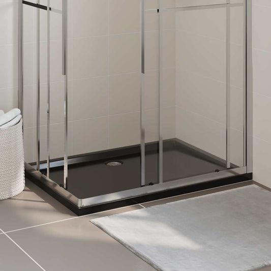 Duschtasse ABS Rechteckig Schwarz 80x120 cm