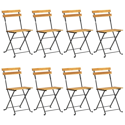 9-tlg. Garten-Essgruppe Klappbar Massivholz Akazie