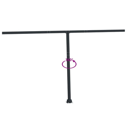 Stützen für Markisen Anthrazit 450x245 cm Eisen