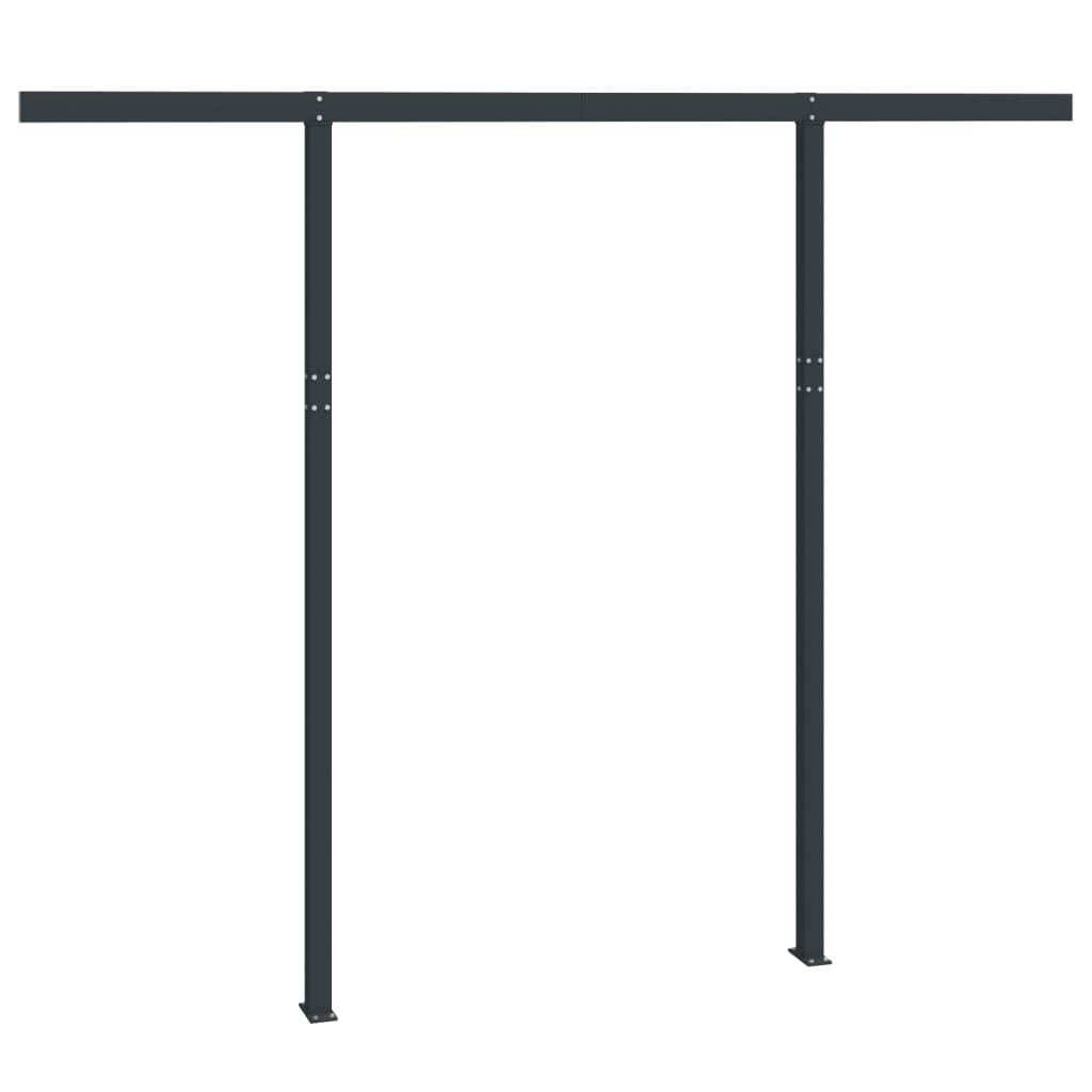 Stützen für Markisen Anthrazit 300x245 cm Eisen