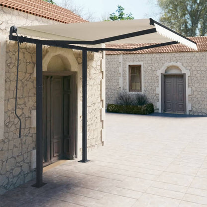 Stützen für Markisen Anthrazit 300x245 cm Eisen