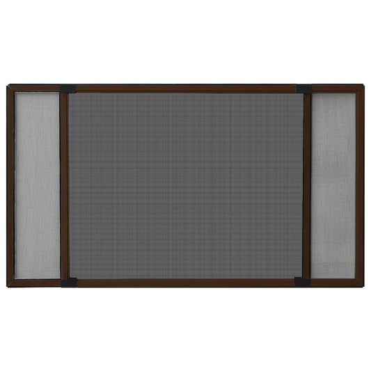 Ausziehbarer Insektenschutz für Fenster Braun (100-193)x75 cm