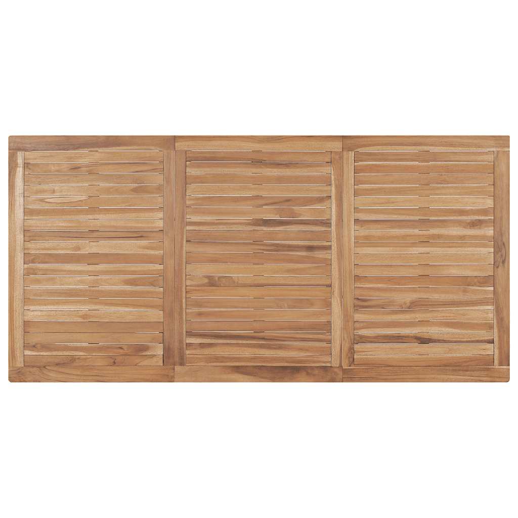 Garten-Esstisch 180x90x77 cm Massivholz Teak