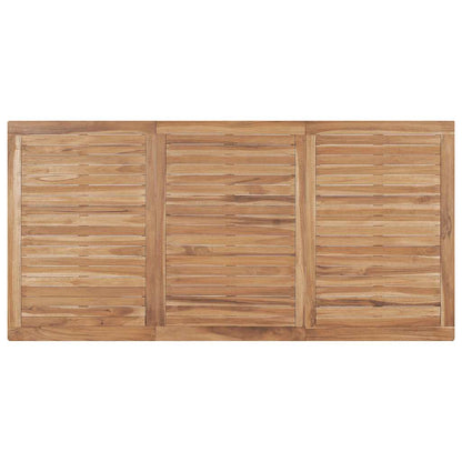 Garten-Esstisch 180x90x77 cm Massivholz Teak