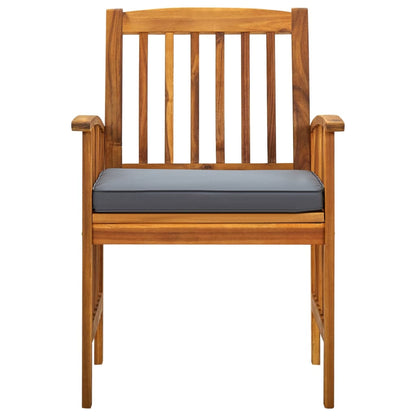 5-tlg. Garten-Essgruppe mit Kissen Massivholz Akazie