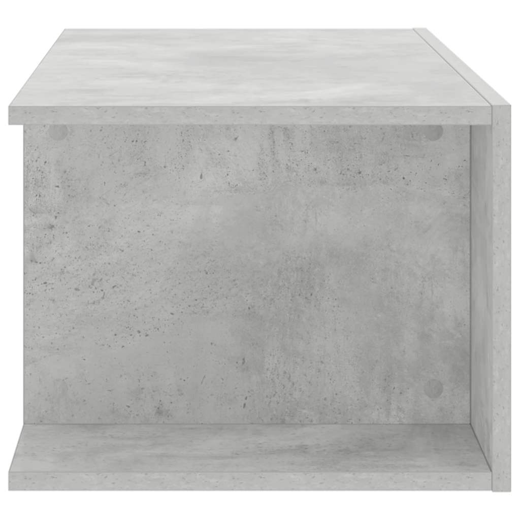 TV-Schrank mit LED-Leuchten Betongrau 90x39x30 cm