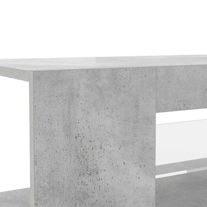 TV-Schrank mit LED-Leuchten Betongrau 90x39x30 cm