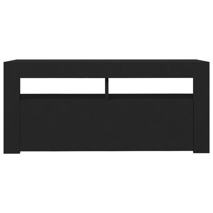 TV-Schrank mit LED-Beleuchtung Schwarz 90x35x40 cm