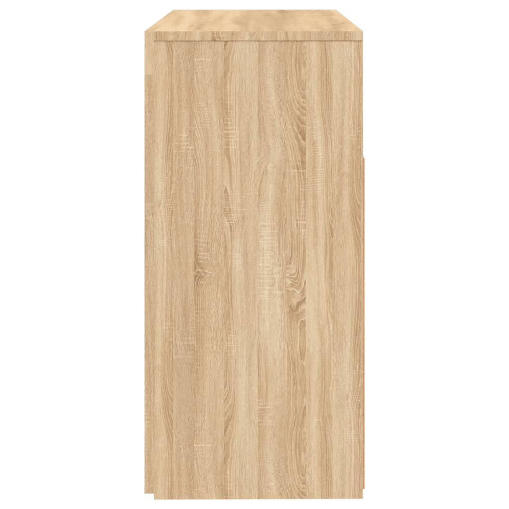Sideboard mit LED-Leuchten Sonoma-Eiche 80x35x75 cm