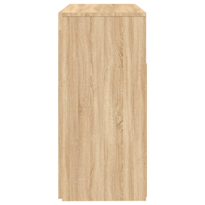 Sideboard mit LED-Leuchten Sonoma-Eiche 80x35x75 cm