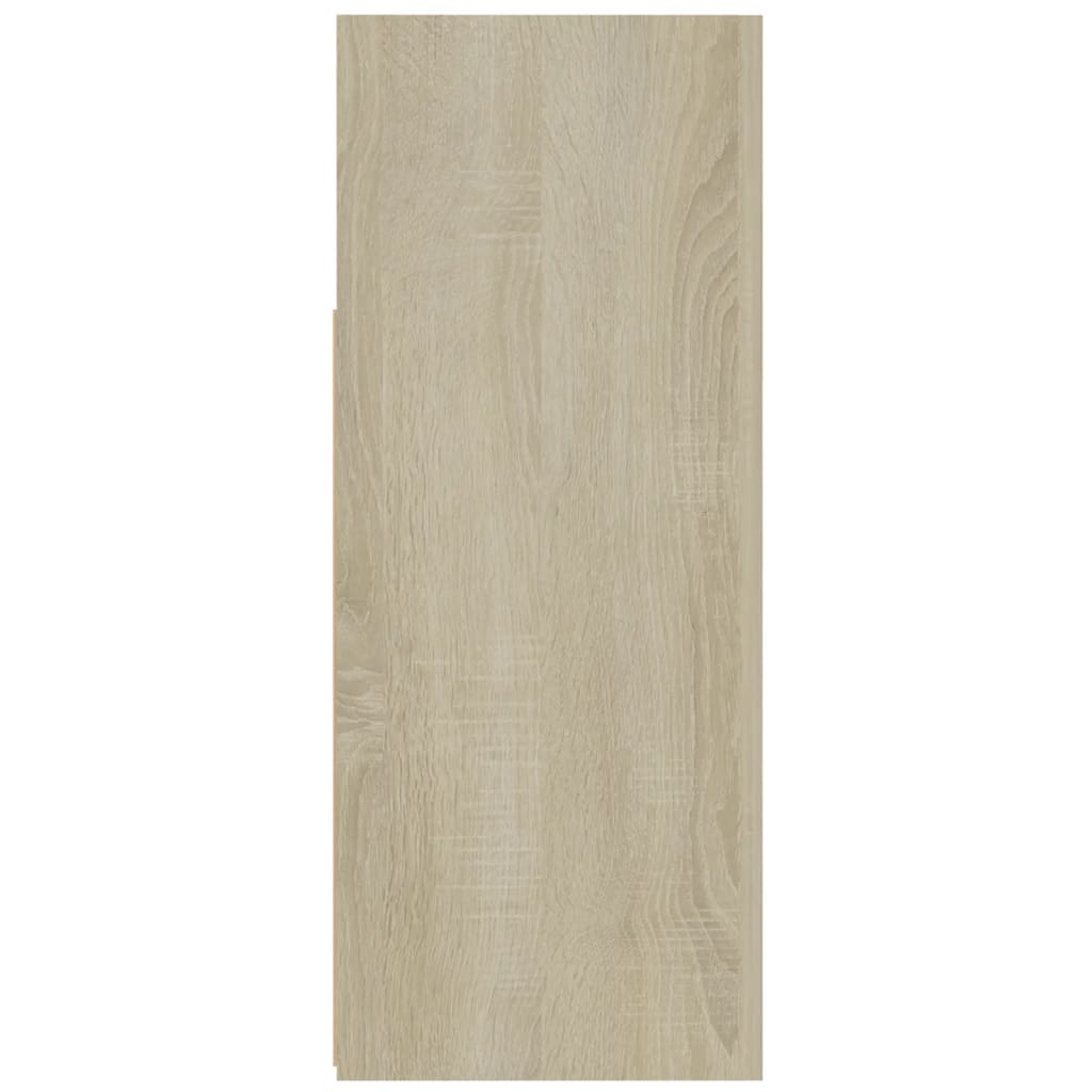 Sideboard mit LED-Leuchten Sonoma-Eiche 115,5x30x75 cm