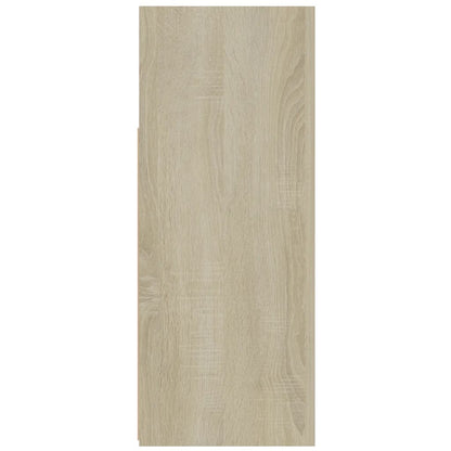 Sideboard mit LED-Leuchten Sonoma-Eiche 115,5x30x75 cm