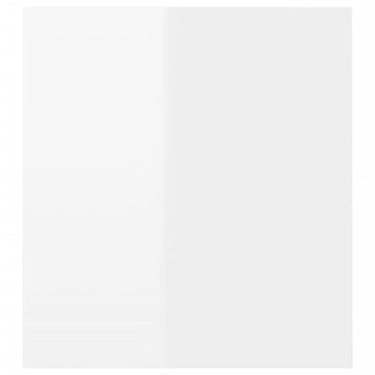 TV-Schrank mit LED-Leuchten Hochglanz-Weiß 120x35x40 cm