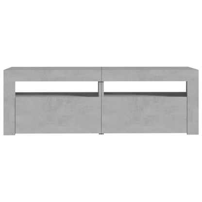 TV-Schrank mit LED-Beleuchtung Betongrau 120x35x40 cm