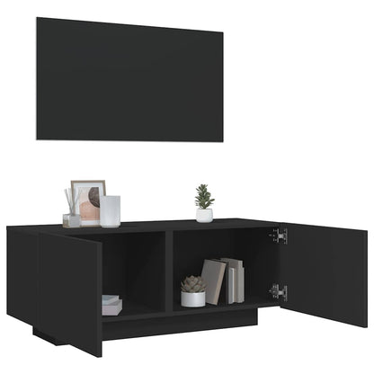 TV-skab Sort 100x35x40 cm Træ Materiale