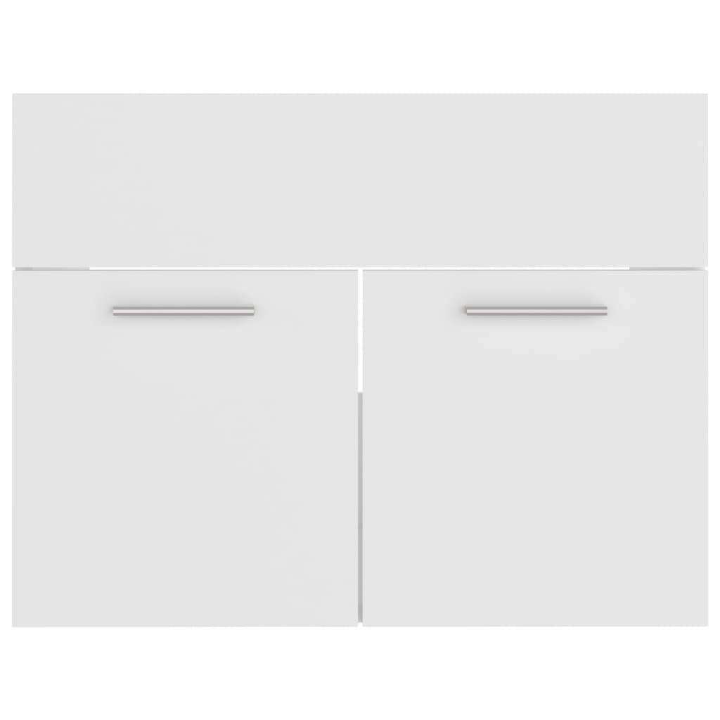 Waschbeckenunterschrank Weiß 60x38,5x46 cm Holzwerkstoff