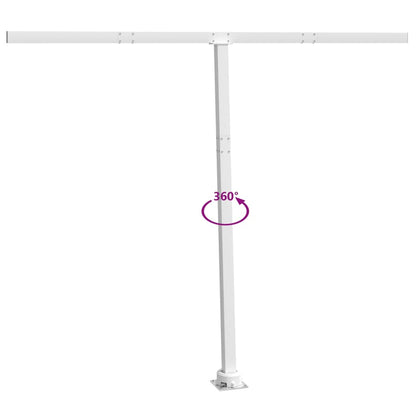 Stützen für Markisen Weiß 300x245 cm Eisen