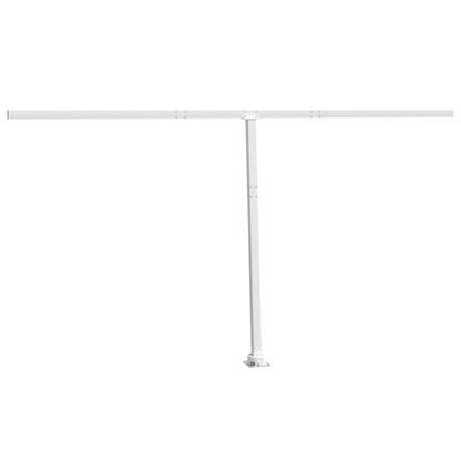 Stützen für Markisen Weiß 450x245 cm Eisen