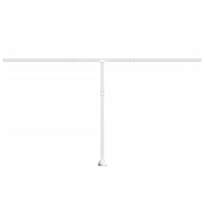 Stützen für Markisen Weiß 450x245 cm Eisen
