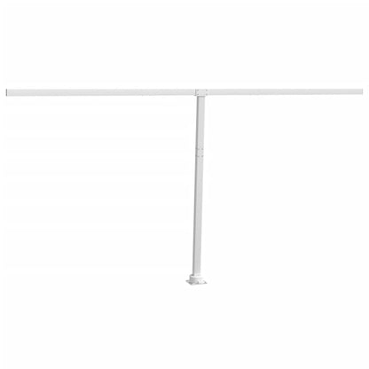 Stützen für Markisen Weiß 450x245 cm Eisen