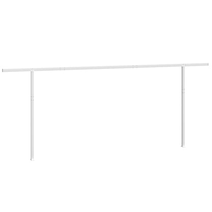 Stützen für Markisen Weiß 600x245 cm Eisen