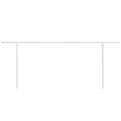 Stützen für Markisen Weiß 600x245 cm Eisen