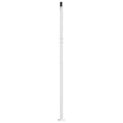 Stützen für Markisen Weiß 600x245 cm Eisen