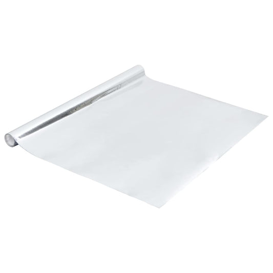 Selbstklebende Möbelfolie Hochglanz-Silbern 500x90 cm PVC