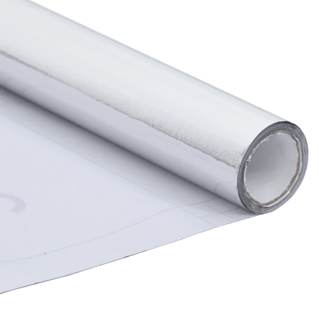 Selbstklebende Möbelfolie Hochglanz-Silbern 500x90 cm PVC