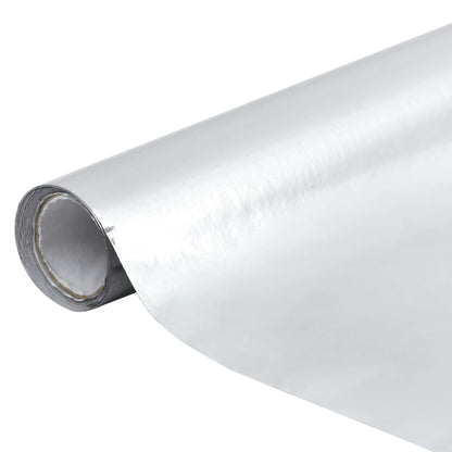 Selbstklebende Möbelfolie Hochglanz-Silbern 500x90 cm PVC