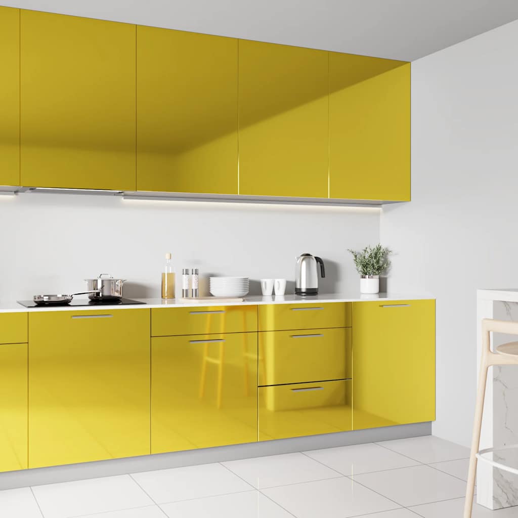 Selbstklebende Möbelfolie Hochglanz-Golden 500x90 cm PVC