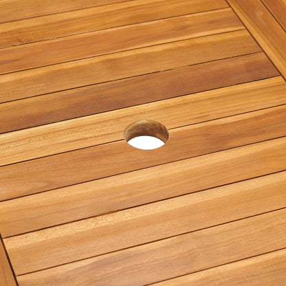 7-tlg. Garten-Essgruppe mit Kissen Massivholz Teak