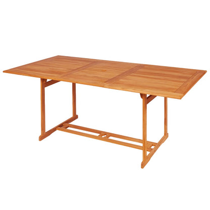 7-tlg. Garten-Essgruppe Massivholz Teak