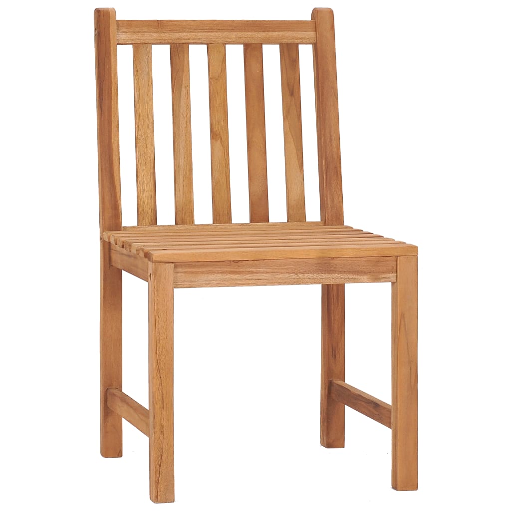 3-teiliges Garten-Ess-Set 80 x 80 cm Massivholz Teak