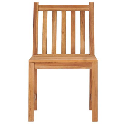 3-teiliges Garten-Ess-Set 80 x 80 cm Massivholz Teak