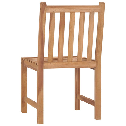 3-teiliges Garten-Ess-Set 80 x 80 cm Massivholz Teak