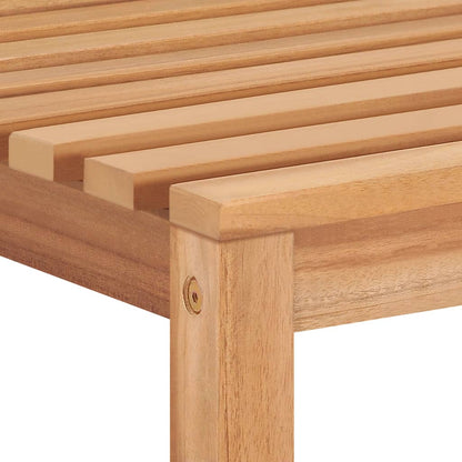 3-teiliges Garten-Ess-Set 80 x 80 cm Massivholz Teak