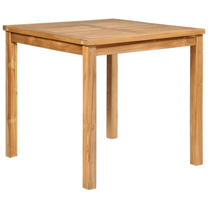 5-teiliges Garten-Ess-Set 80 x 80 cm Massivholz Teak