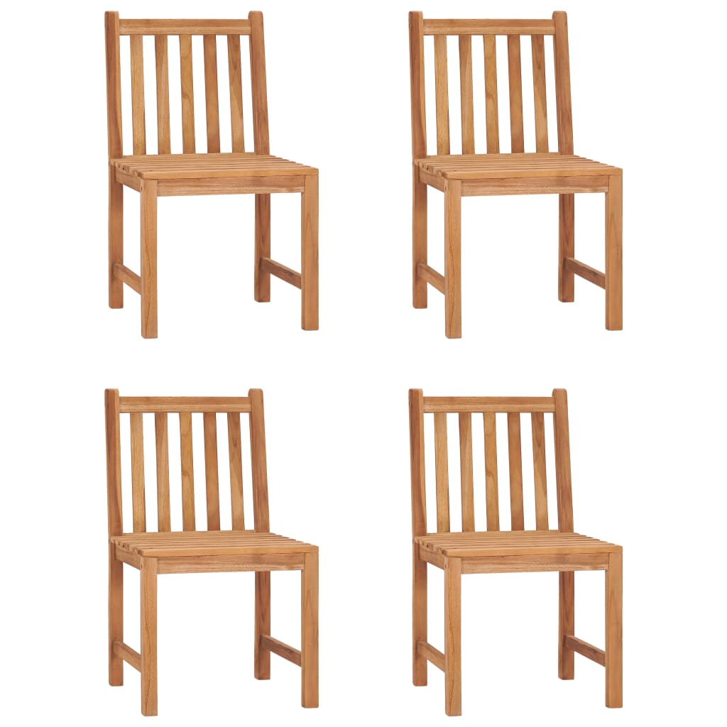 5-teiliges Garten-Ess-Set 150 x 90 cm Massivholz Teak