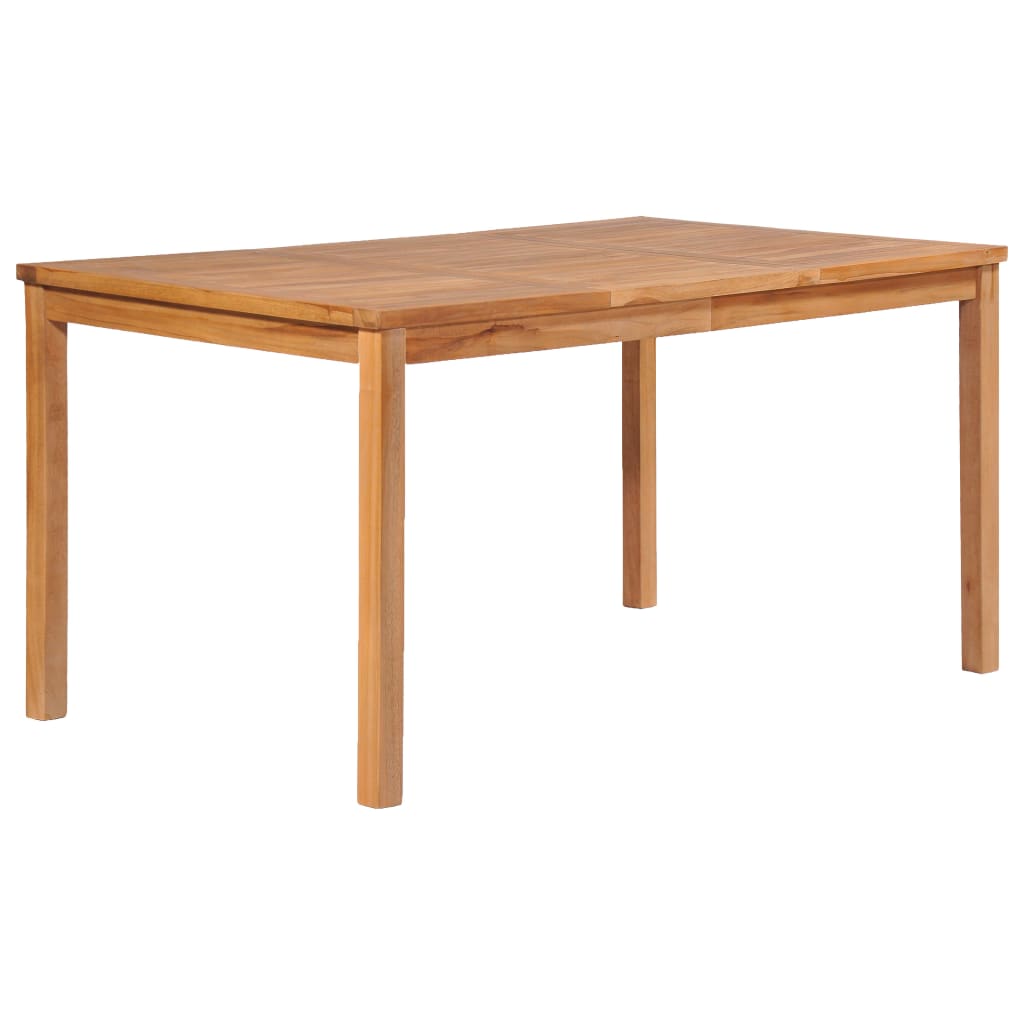 7-teiliges Garten-Ess-Set 150 x 90 cm Massivholz Teak