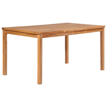7-teiliges Garten-Ess-Set 150 x 90 cm Massivholz Teak