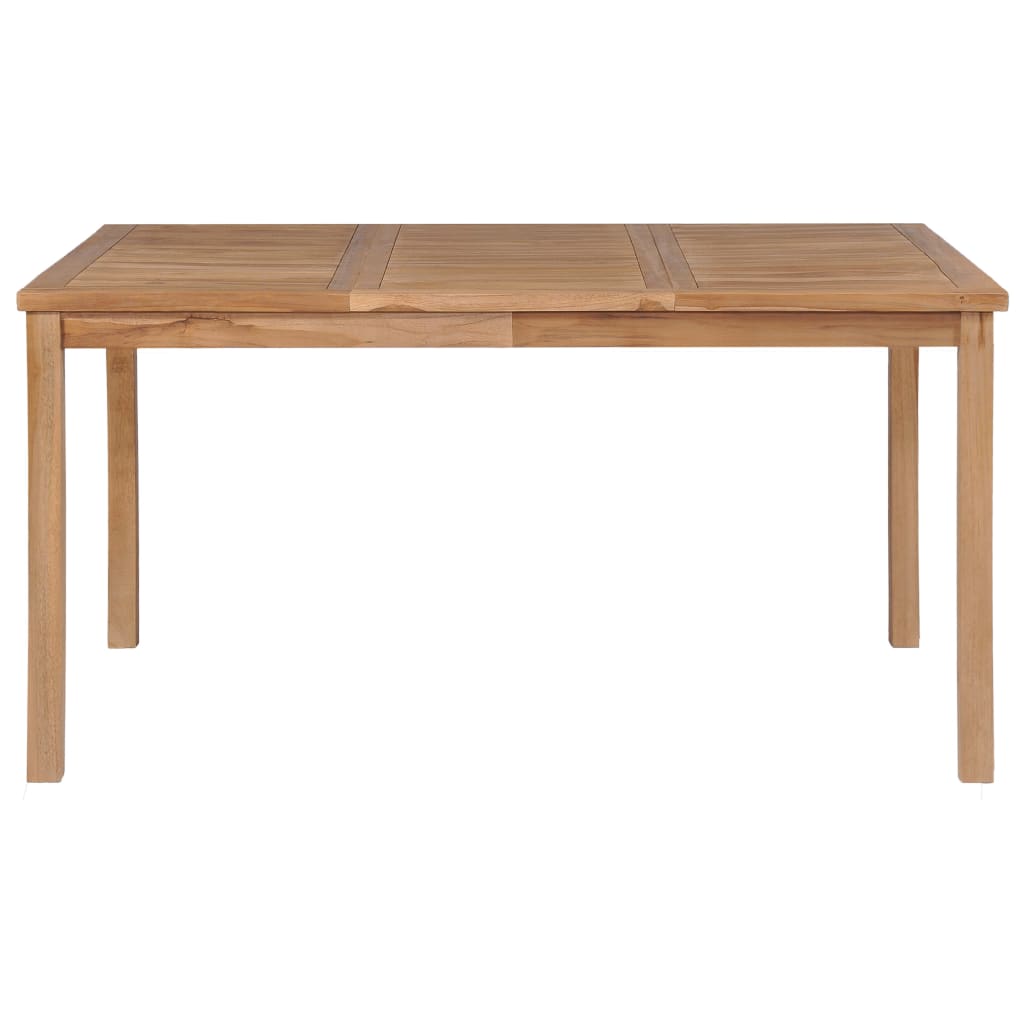 7-teiliges Garten-Ess-Set 150 x 90 cm Massivholz Teak