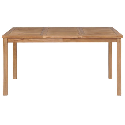 7-teiliges Garten-Ess-Set 150 x 90 cm Massivholz Teak