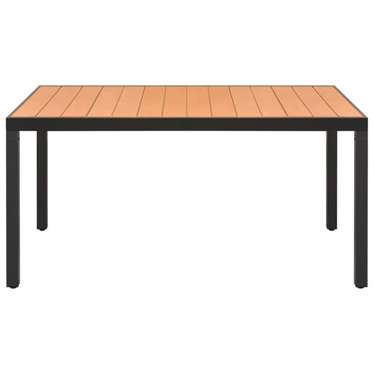 5-tlg. Garten-Essgruppe Schwarz und Braun