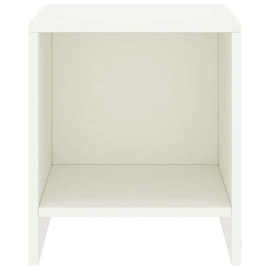 Nachttisch Weiß 35x30x40 cm Kiefer Massivholz